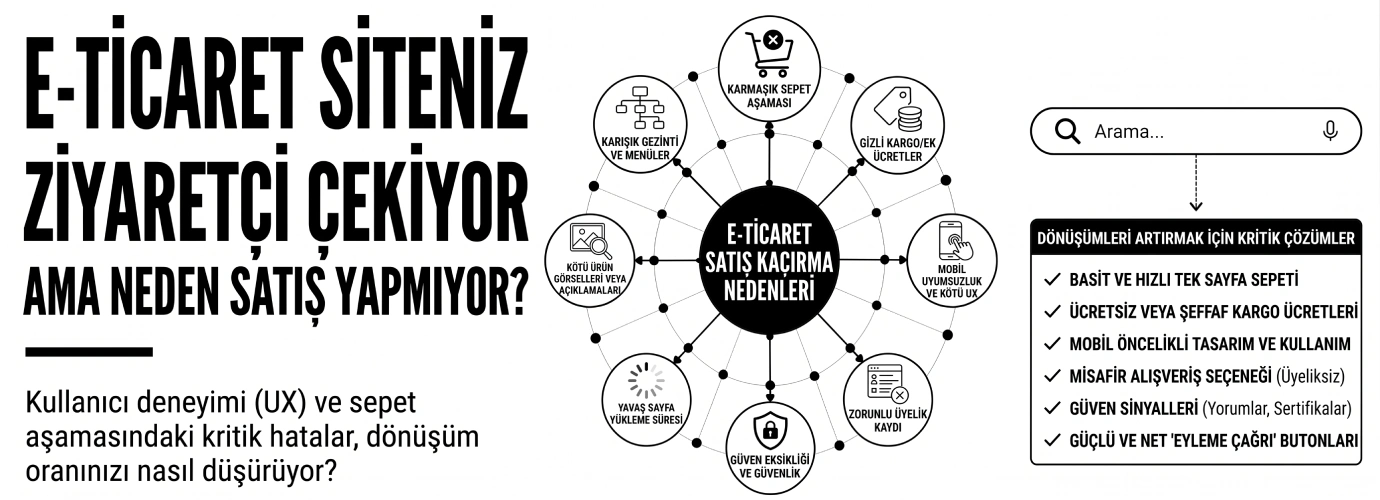 e-ticaret siteniz neden satış yapamıyor