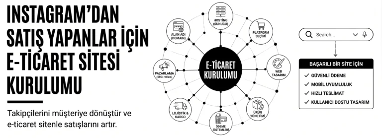 instagram dan satış yapanlar için e-ticaret sitesi kurulumu